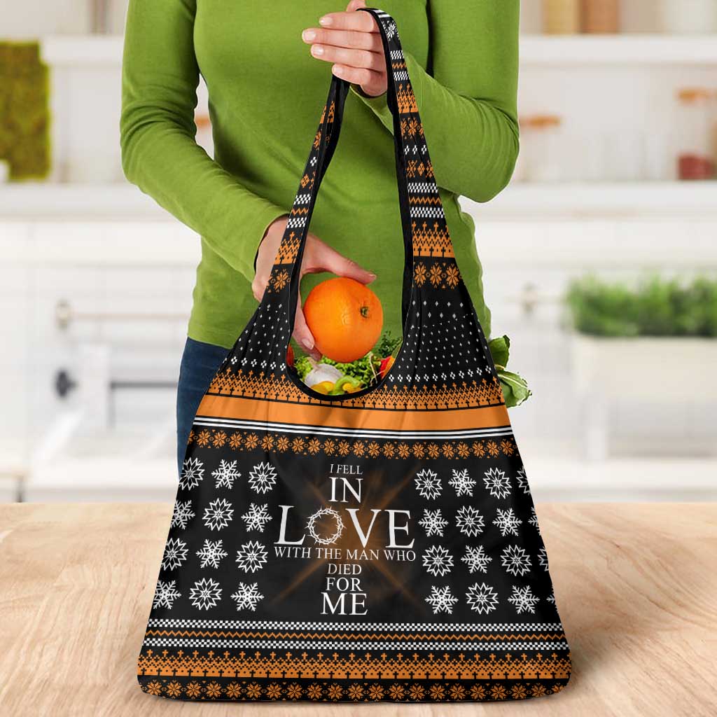 Christian Xmas Christmas Grocery Bag Xmas Holiday Patterns