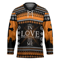 Christian Xmas Christmas Hockey Jersey Xmas Holiday Patterns