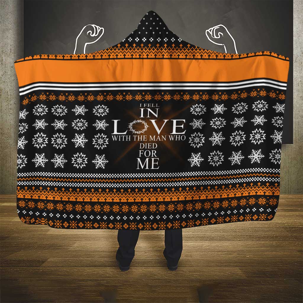 Christian Xmas Christmas Hooded Blanket Xmas Holiday Patterns - Wonder Print Shop