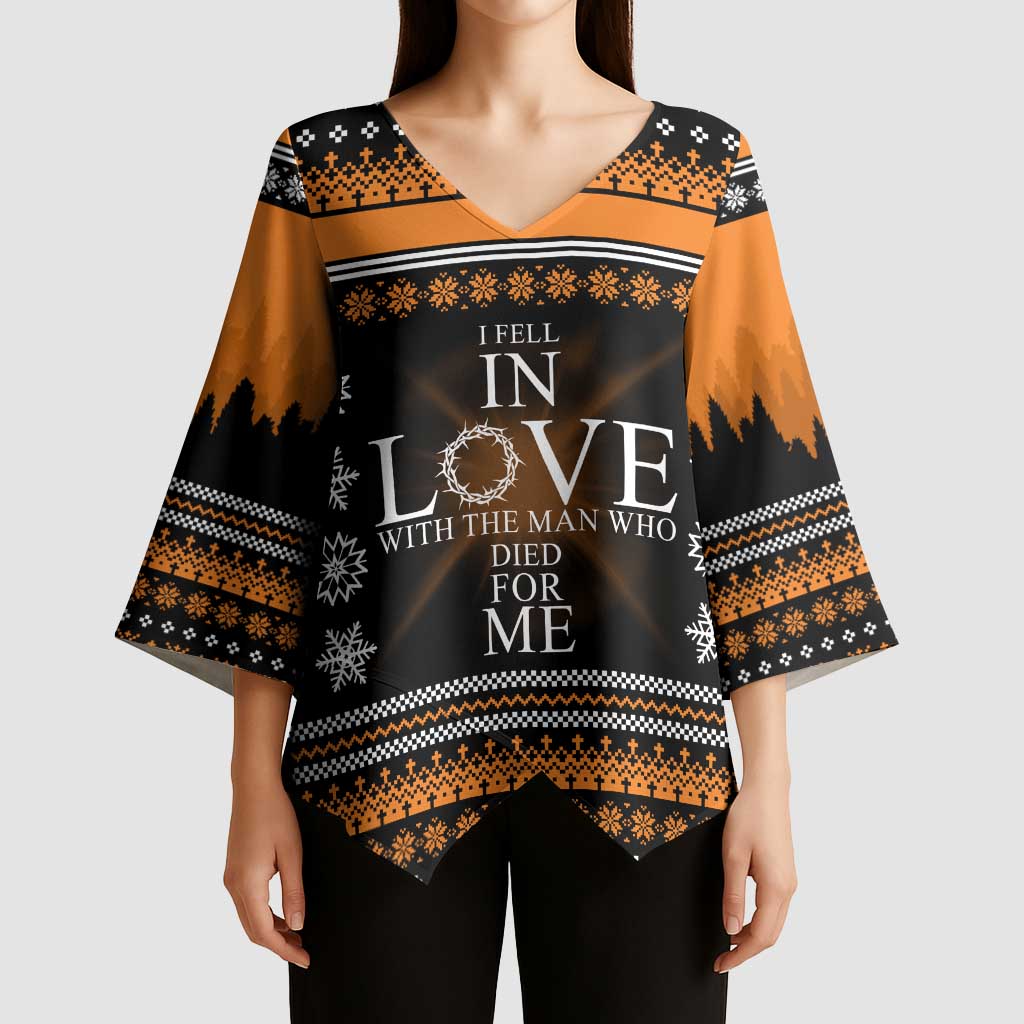 Christian Xmas Christmas Kimono Sleeve Blouse Xmas Holiday Patterns