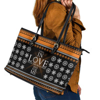 Christian Xmas Christmas Leather Tote Bag Xmas Holiday Patterns