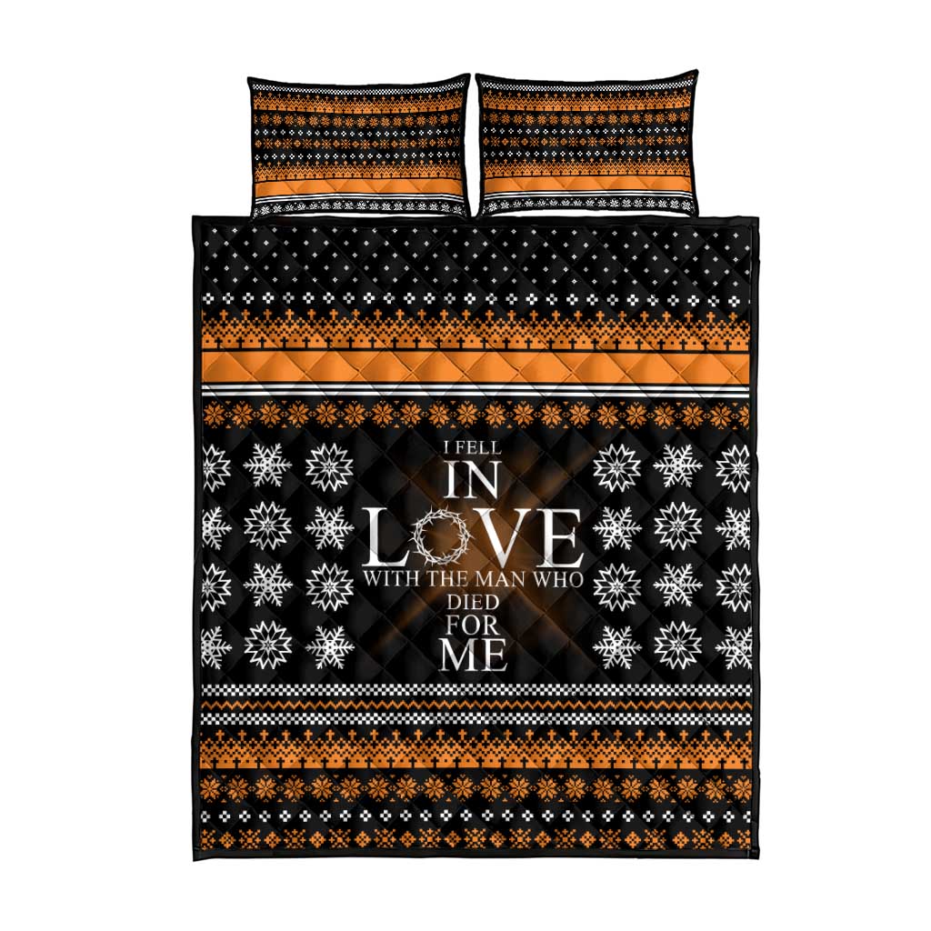 Christian Xmas Christmas Quilt Bed Set Xmas Holiday Patterns - Wonder Print Shop