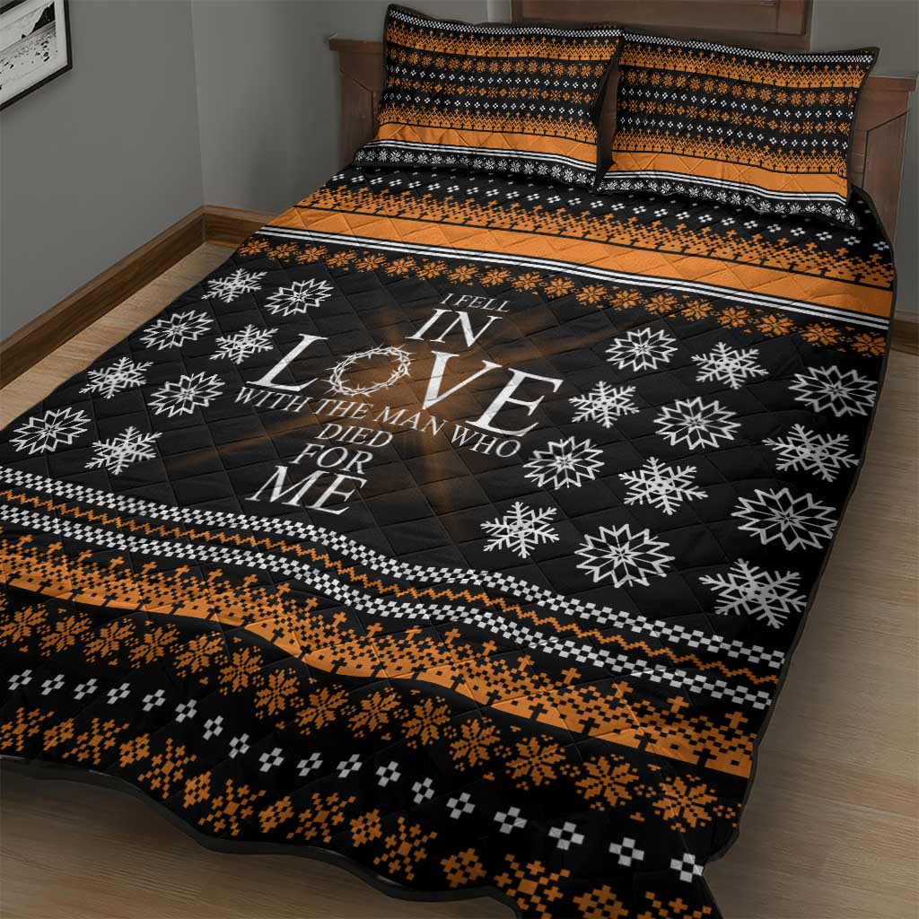 Christian Xmas Christmas Quilt Bed Set Xmas Holiday Patterns - Wonder Print Shop