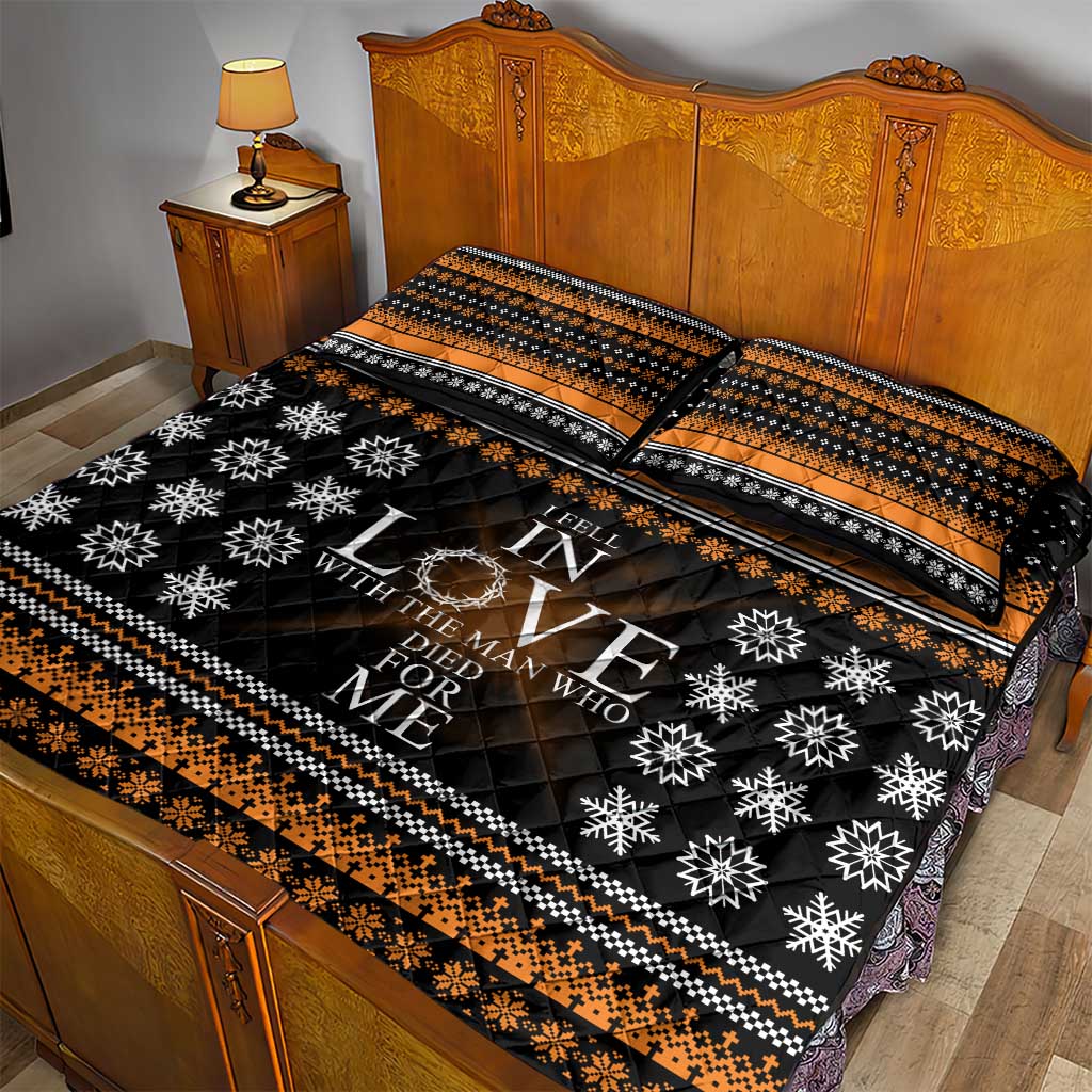 Christian Xmas Christmas Quilt Bed Set Xmas Holiday Patterns - Wonder Print Shop