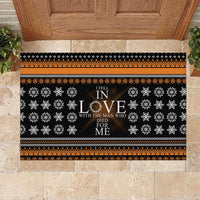 Christian Xmas Christmas Rubber Doormat Xmas Holiday Patterns
