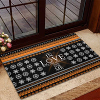 Christian Xmas Christmas Rubber Doormat Xmas Holiday Patterns
