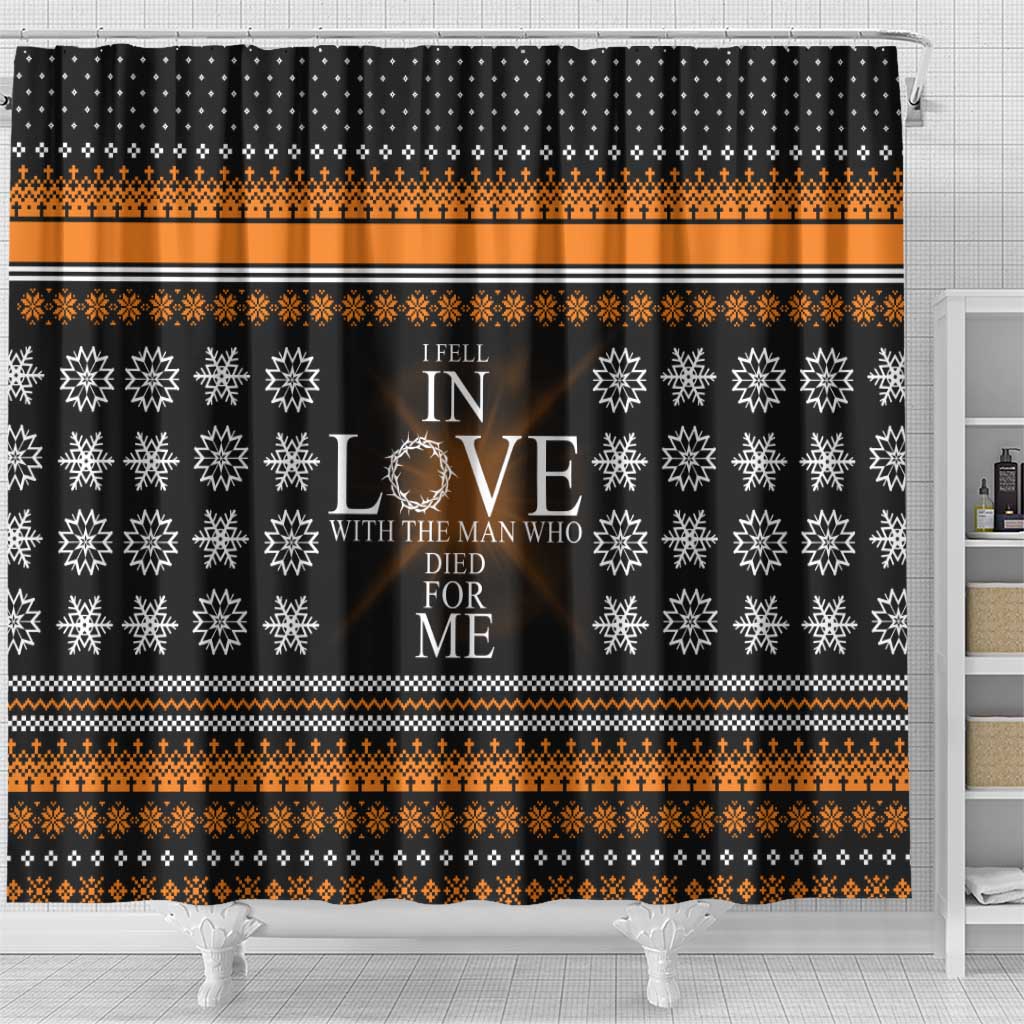 Christian Xmas Christmas Shower Curtain Xmas Holiday Patterns - Wonder Print Shop