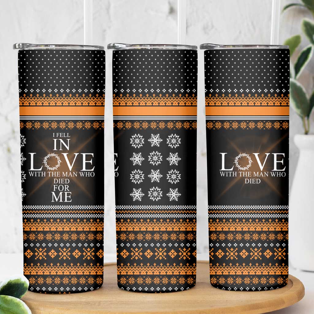 Christian Xmas Christmas Skinny Tumbler Xmas Holiday Patterns