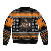 Christian Xmas Christmas Sleeve Zip Bomber Jacket Xmas Holiday Patterns