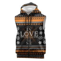Christian Xmas Christmas Sleeveless Zip Hoodie Xmas Holiday Patterns