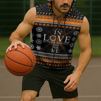 Christian Xmas Christmas Sleeveless Zip Hoodie Xmas Holiday Patterns