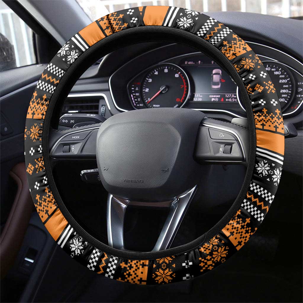 Christian Xmas Christmas Steering Wheel Cover Xmas Holiday Patterns