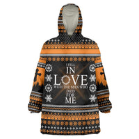 Christian Xmas Christmas Wearable Blanket Hoodie Xmas Holiday Patterns