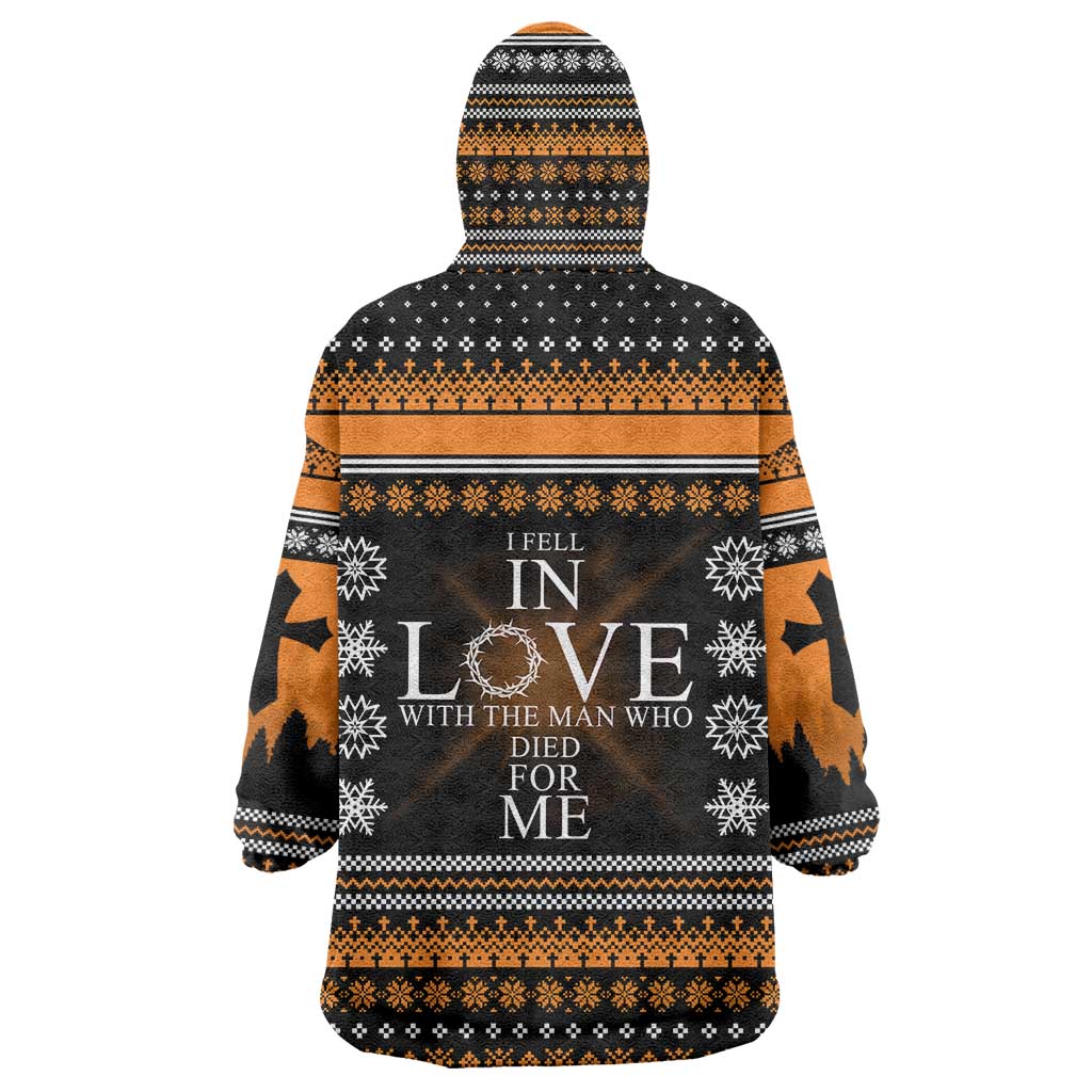 Christian Xmas Christmas Wearable Blanket Hoodie Xmas Holiday Patterns