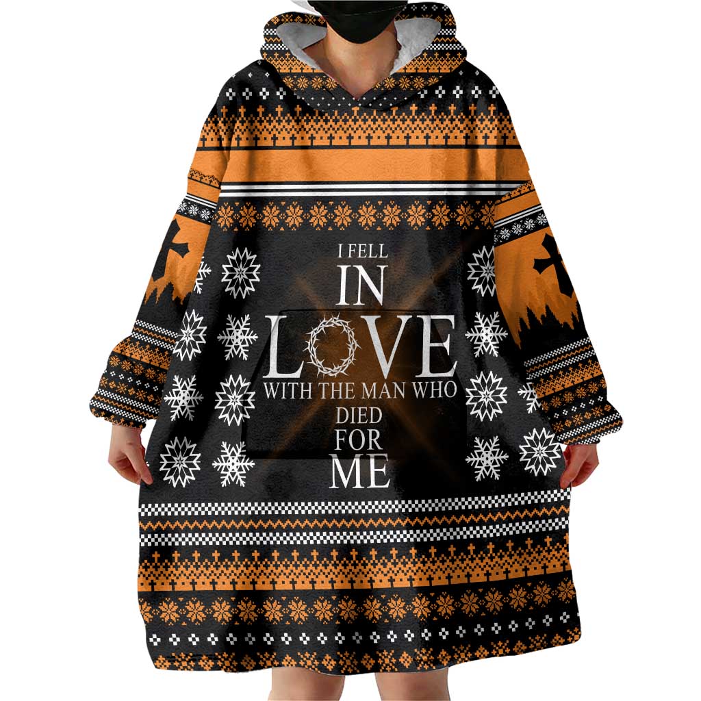 Christian Xmas Christmas Wearable Blanket Hoodie Xmas Holiday Patterns