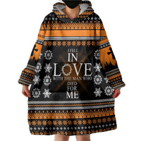 Christian Xmas Christmas Wearable Blanket Hoodie Xmas Holiday Patterns