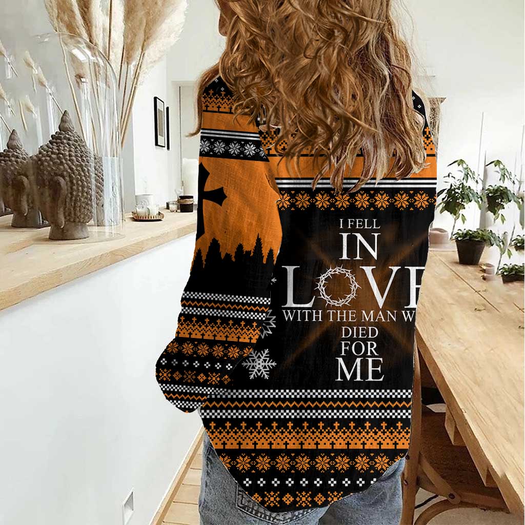 Christian Xmas Christmas Women Casual Shirt Xmas Holiday Patterns