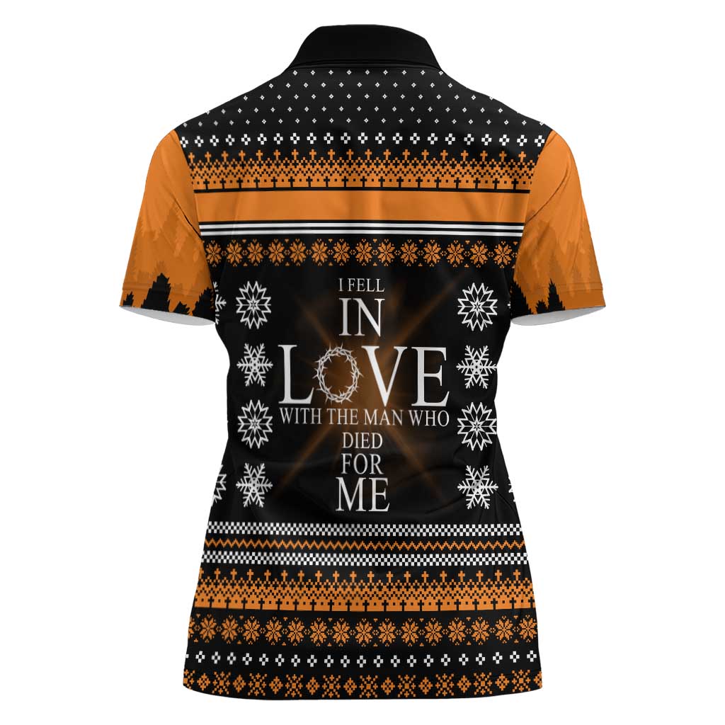 Christian Xmas Christmas Women Polo Shirt Xmas Holiday Patterns
