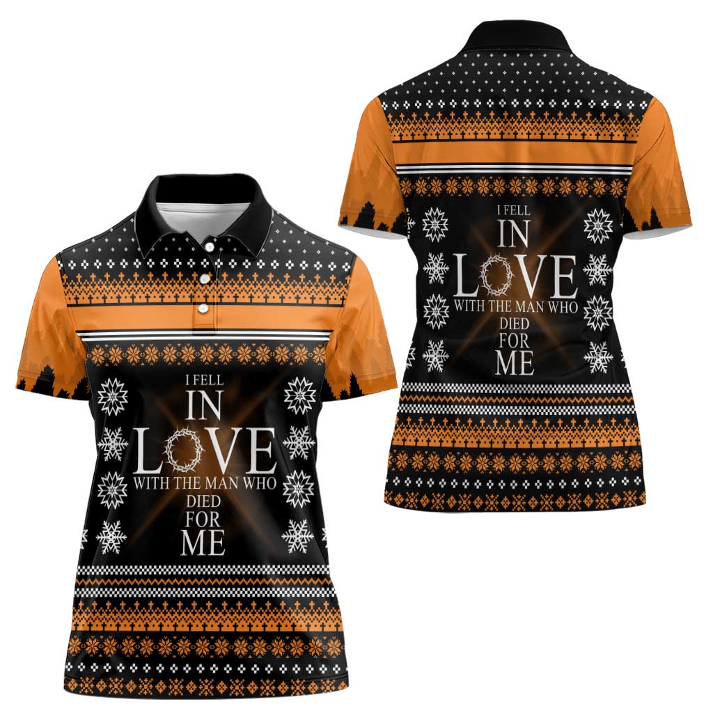 Christian Xmas Christmas Women Polo Shirt Xmas Holiday Patterns