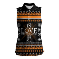 Christian Xmas Christmas Women Sleeveless Polo Shirt Xmas Holiday Patterns