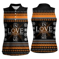 Christian Xmas Christmas Women Sleeveless Polo Shirt Xmas Holiday Patterns
