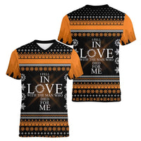 Christian Xmas Christmas Women V-Neck T-Shirt Xmas Holiday Patterns