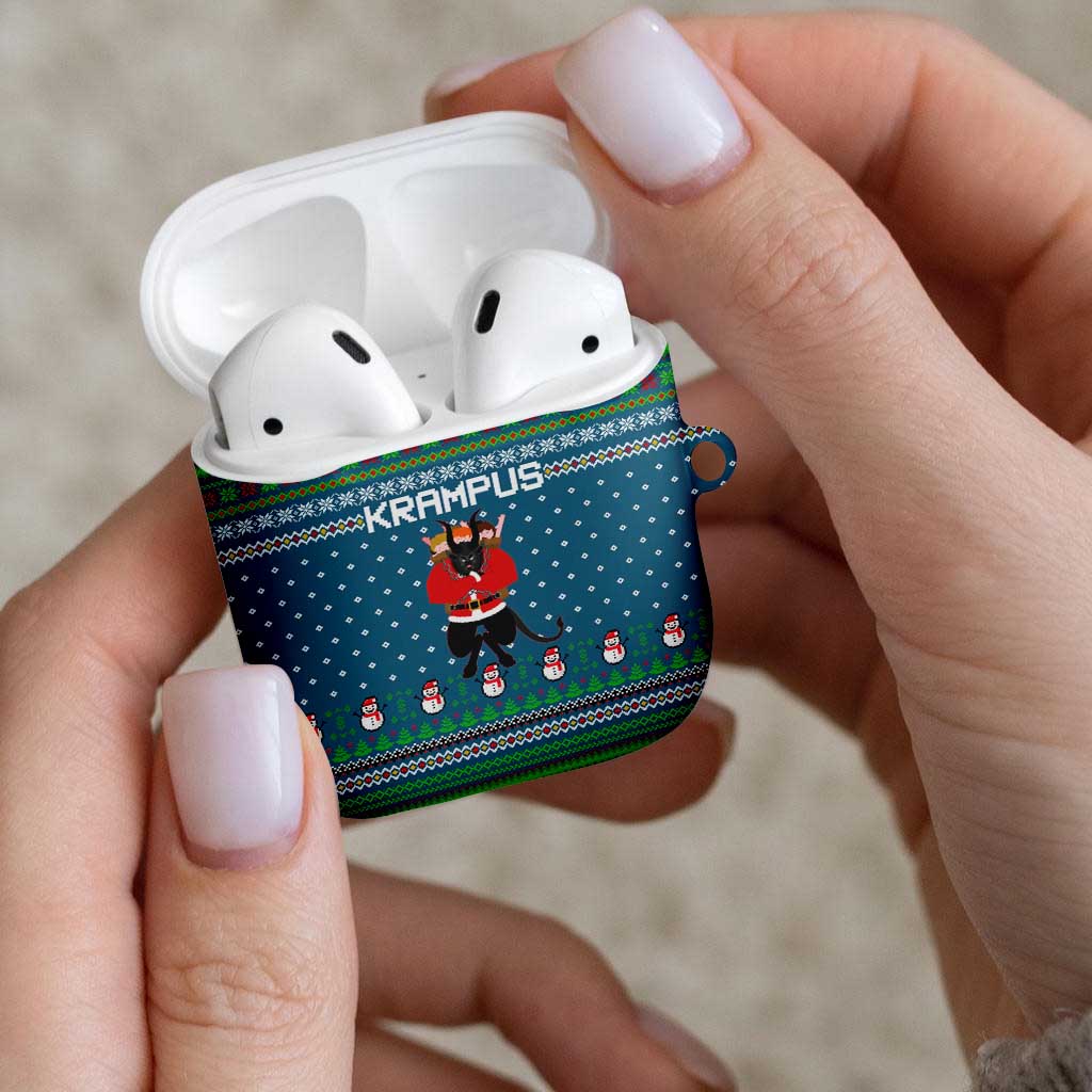 Merry Krampus Christmas AirPods Case Xmas Holiday Patterns - Wonder Print Shop