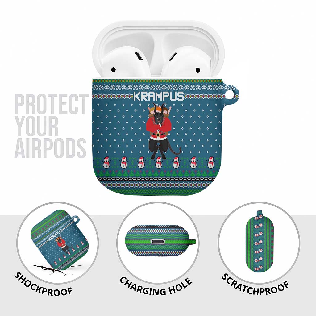 Merry Krampus Christmas AirPods Case Xmas Holiday Patterns - Wonder Print Shop