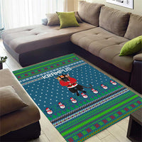 Merry Krampus Christmas Area Rug Xmas Holiday Patterns - Wonder Print Shop