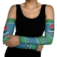 Merry Krampus Christmas Arm Sleeves Xmas Holiday Patterns - Wonder Print Shop