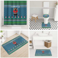 Merry Krampus Christmas Bathroom Set Xmas Holiday Patterns - Wonder Print Shop