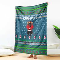 Merry Krampus Christmas Blanket Xmas Holiday Patterns - Wonder Print Shop