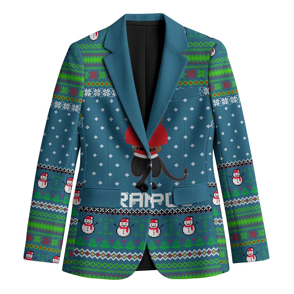 Merry Krampus Christmas Blazer Xmas Holiday Patterns - Wonder Print Shop