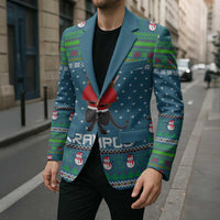 Merry Krampus Christmas Blazer Xmas Holiday Patterns - Wonder Print Shop
