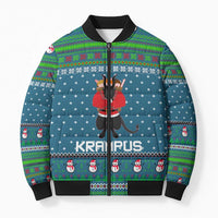 Merry Krampus Christmas Bomber Puffer Jacket Xmas Holiday Patterns - Wonder Print Shop