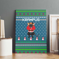 Merry Krampus Christmas Canvas Wall Art Xmas Holiday Patterns - Wonder Print Shop