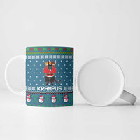 Merry Krampus Christmas Ceramic Mug Xmas Holiday Patterns - Wonder Print Shop