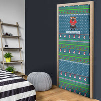 Merry Krampus Christmas Door Cover Xmas Holiday Patterns - Wonder Print Shop