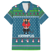 Merry Krampus Christmas Family Matching Long Sleeve Bodycon Dress and Hawaiian Shirt Xmas Holiday Patterns - Wonder Print Shop