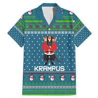 Merry Krampus Christmas Family Matching Mermaid Dress and Hawaiian Shirt Xmas Holiday Patterns - Wonder Print Shop
