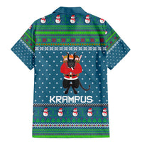Merry Krampus Christmas Family Matching Mermaid Dress and Hawaiian Shirt Xmas Holiday Patterns - Wonder Print Shop