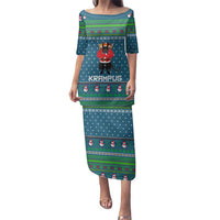 Merry Krampus Christmas Family Matching Puletasi and Hawaiian Shirt Xmas Holiday Patterns - Wonder Print Shop