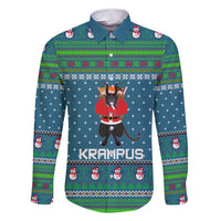 Merry Krampus Christmas Family Matching Short Sleeve Bodycon Dress and Hawaiian Shirt Xmas Holiday Patterns - Wonder Print Shop