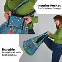 Merry Krampus Christmas Grocery Bag Xmas Holiday Patterns - Wonder Print Shop