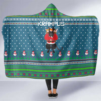 Merry Krampus Christmas Hooded Blanket Xmas Holiday Patterns - Wonder Print Shop