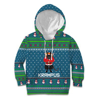 Merry Krampus Christmas Kid Hoodie Xmas Holiday Patterns - Wonder Print Shop