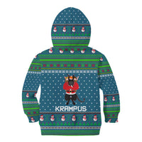 Merry Krampus Christmas Kid Hoodie Xmas Holiday Patterns - Wonder Print Shop
