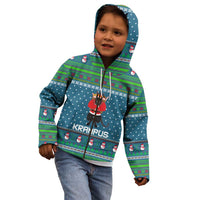 Merry Krampus Christmas Kid Hoodie Xmas Holiday Patterns - Wonder Print Shop