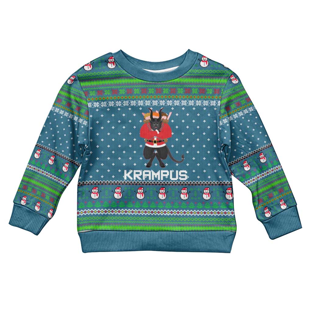 Merry Krampus Christmas Kid Ugly Christmas Sweater Xmas Holiday Patterns - Wonder Print Shop