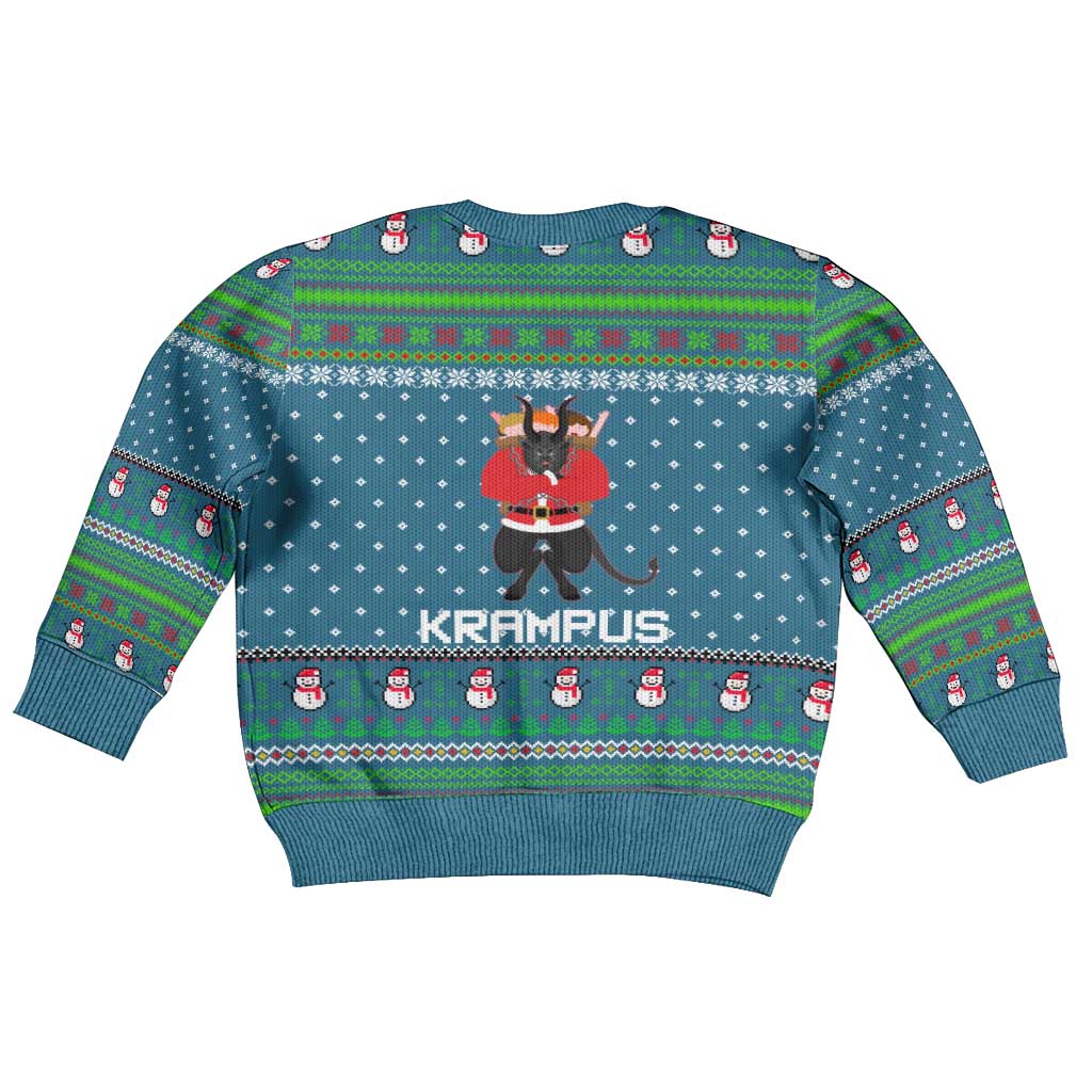 Merry Krampus Christmas Kid Ugly Christmas Sweater Xmas Holiday Patterns - Wonder Print Shop